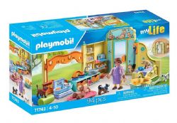 PLAYMOBIL MY LIFE - CENTRE DE SOIN CANIN AVEC 8 CHIENS ET SOIGNEUR #71743 (0425)